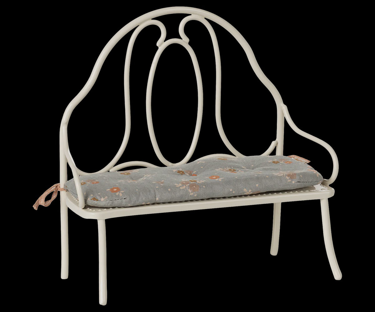 Vintage Bench, Miniature - Off White