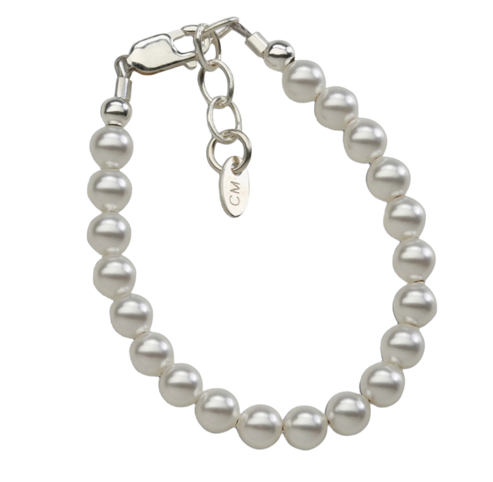 Sterling Baby's 1st Pearls Bracelet