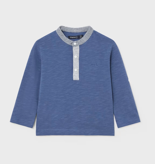 Baby Henley Shirt - Blue
