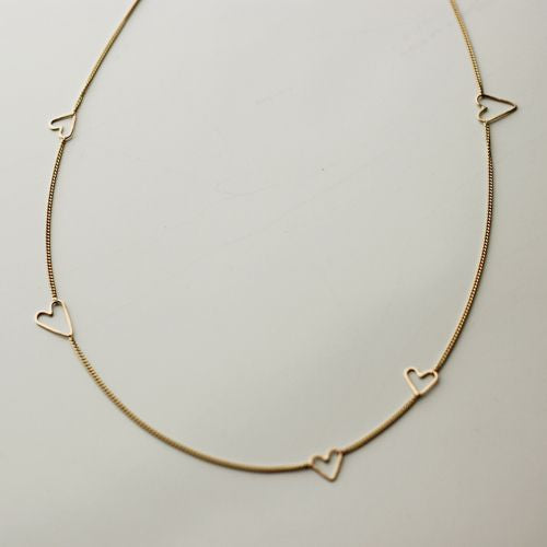 Honey 2 Heart Necklace - 18.5"