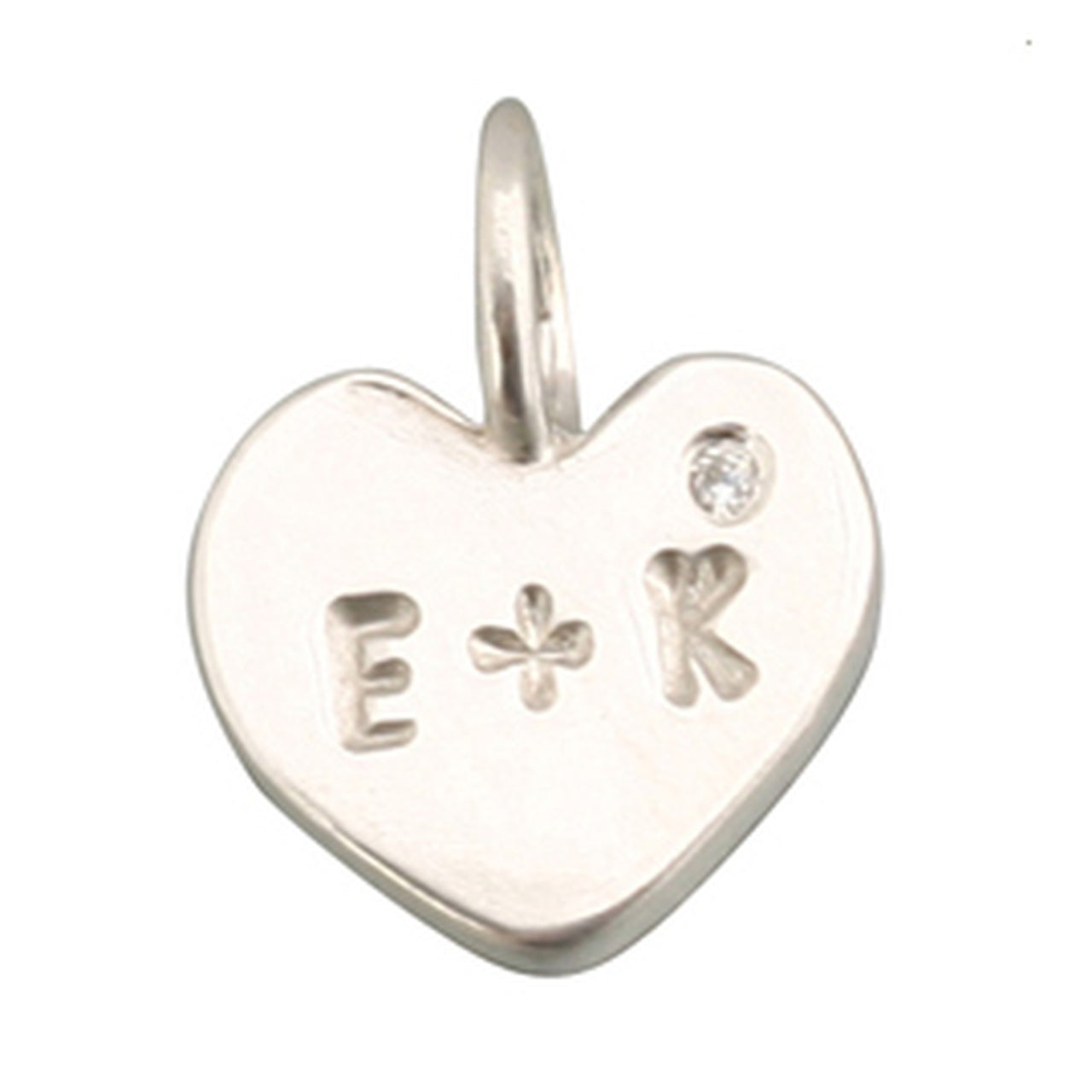 Small Flat Heart Charm