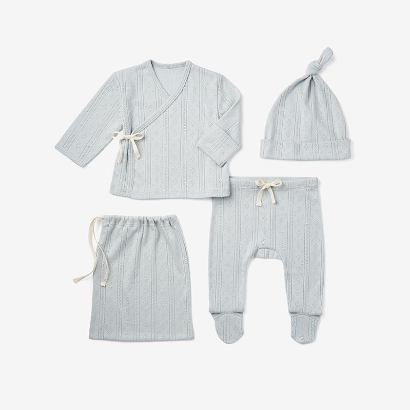 Pointelle Newborn Bag Gift Set