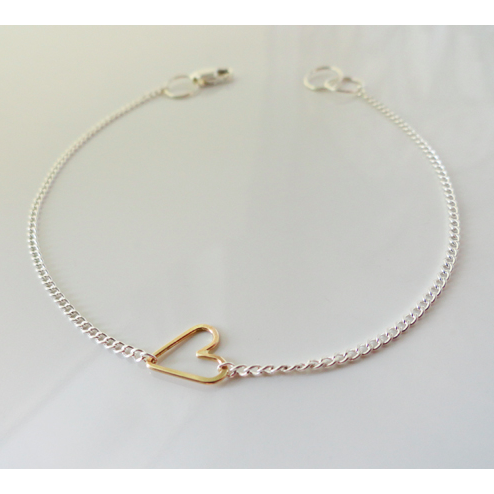 Teenie Bracelet - Gold Heart