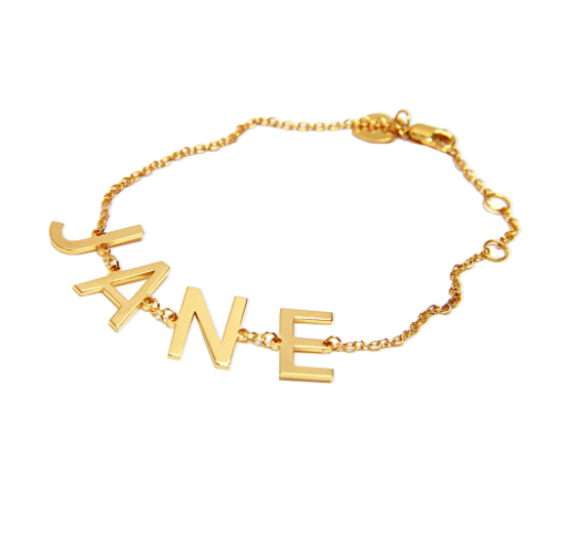 Single Letter Name Bracelet