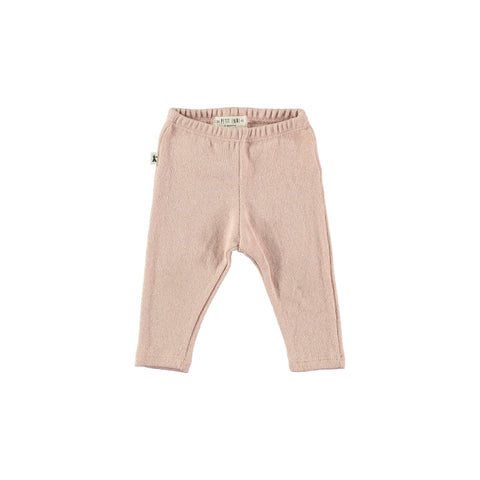 Rib Knit Leggings - Light Pink