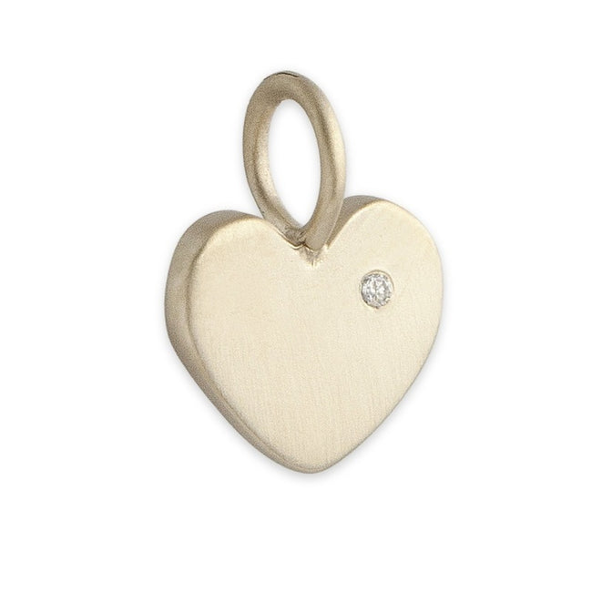 Small Flat Heart Charm