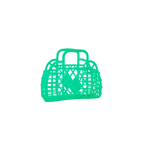 Small Retro Basket - Green