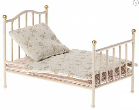 Wooden Bed - White