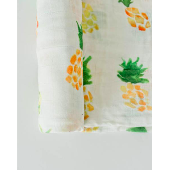 Deluxe Muslin Swaddle Blanket - Pineapple