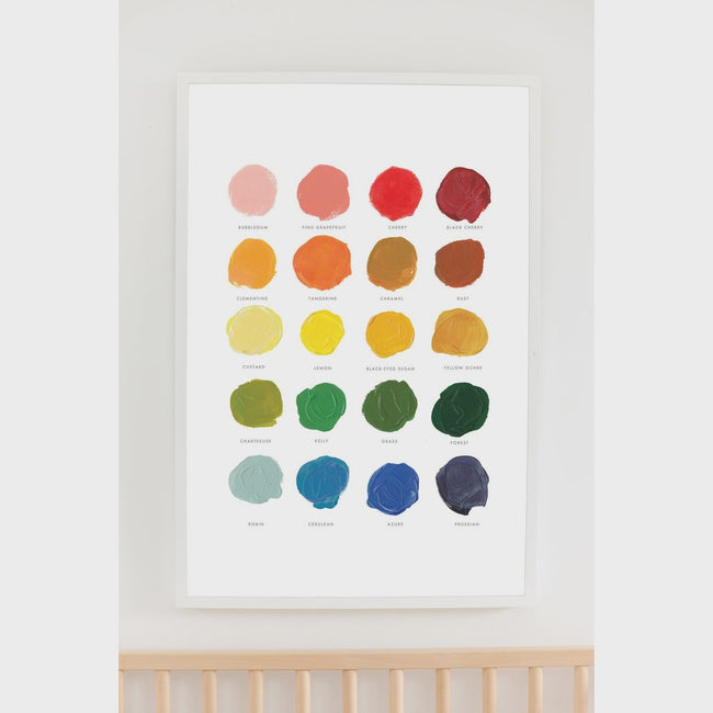 Color Mixing Art Print - 11x14