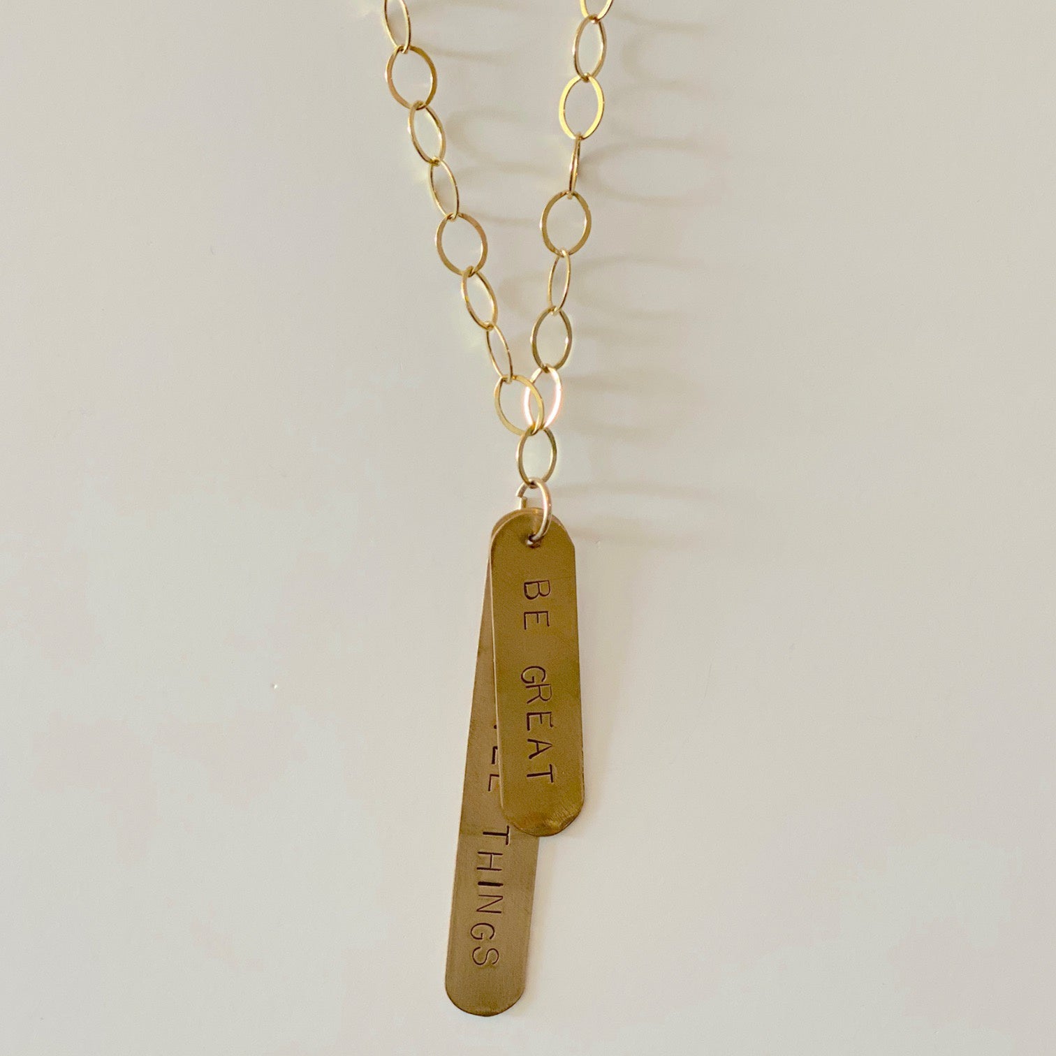 Monogram Pendant Necklace - Be Great