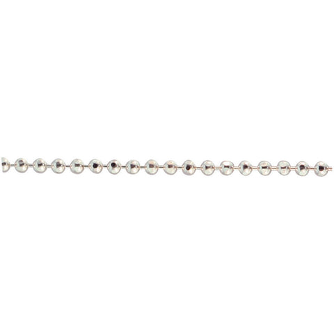 Dainty Sparkly Ball Chain 1.2mm - Silver