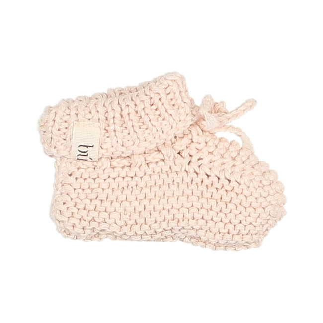 Knit Booties - Light Pink