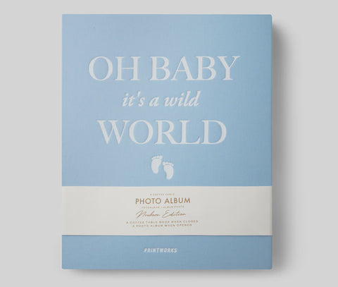 Photo Album/Coffee Table Book - Baby, It's a Wild World - Pink