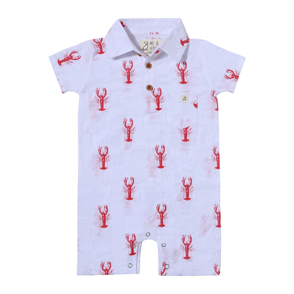 White Lobster Romper