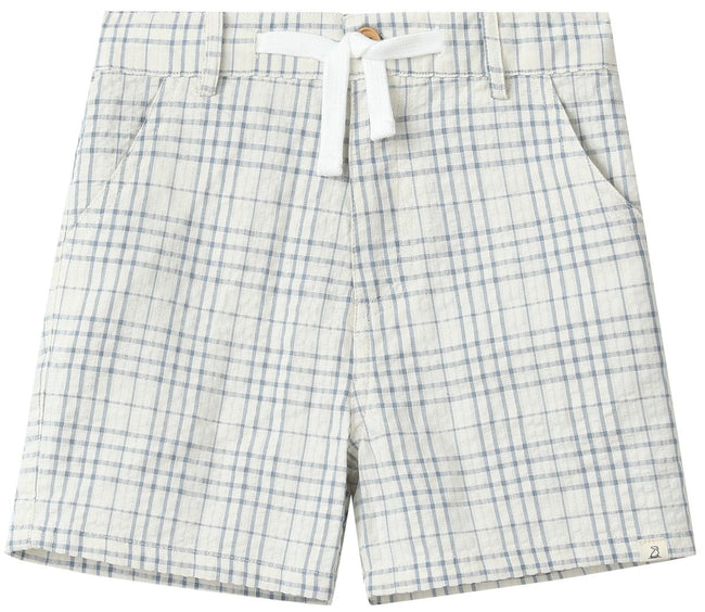 Crew Woven Shorts- Chambray & Cream