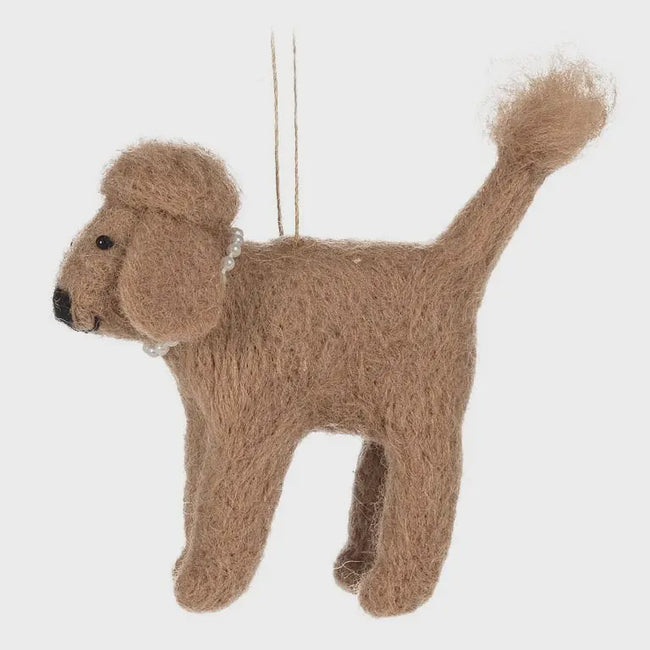 Assorted Poodles w/Pearls Ornament