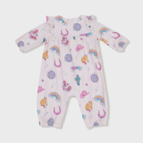 Girl 2-way Zipper Footie