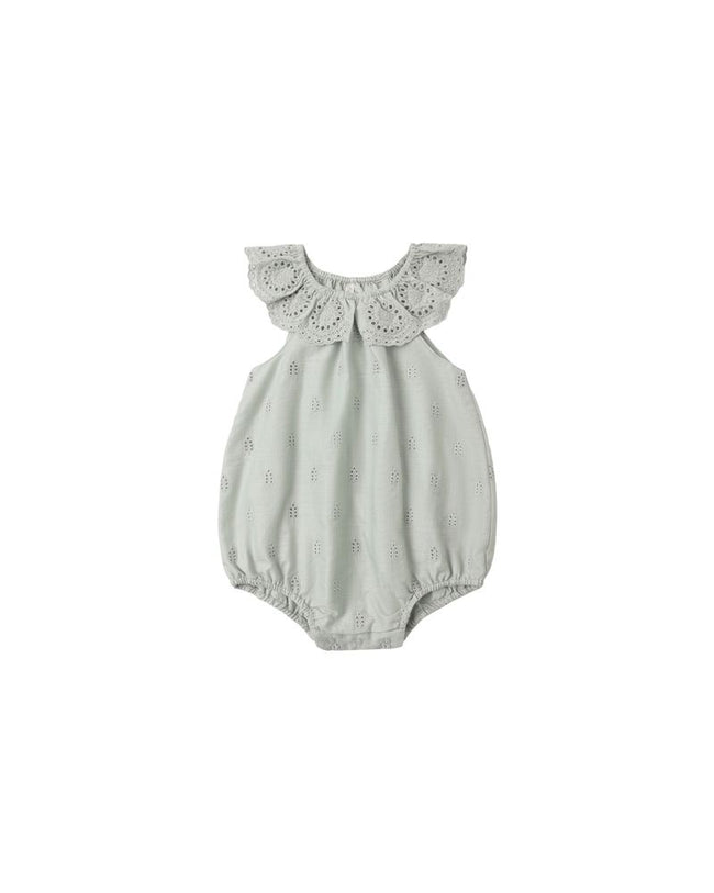 Myla Romper -Seafoam