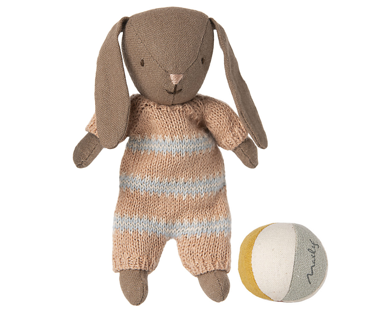 Bunny Set, Micro - Brown - Dusty Rose