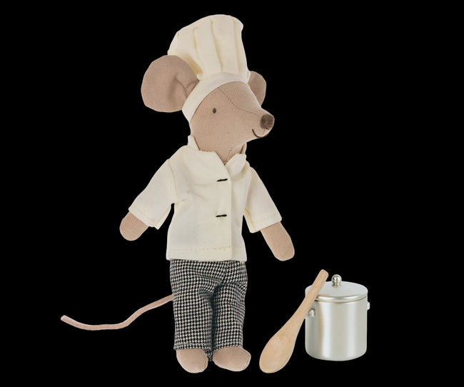 Chef Mouse- Soup Pot & Spoon