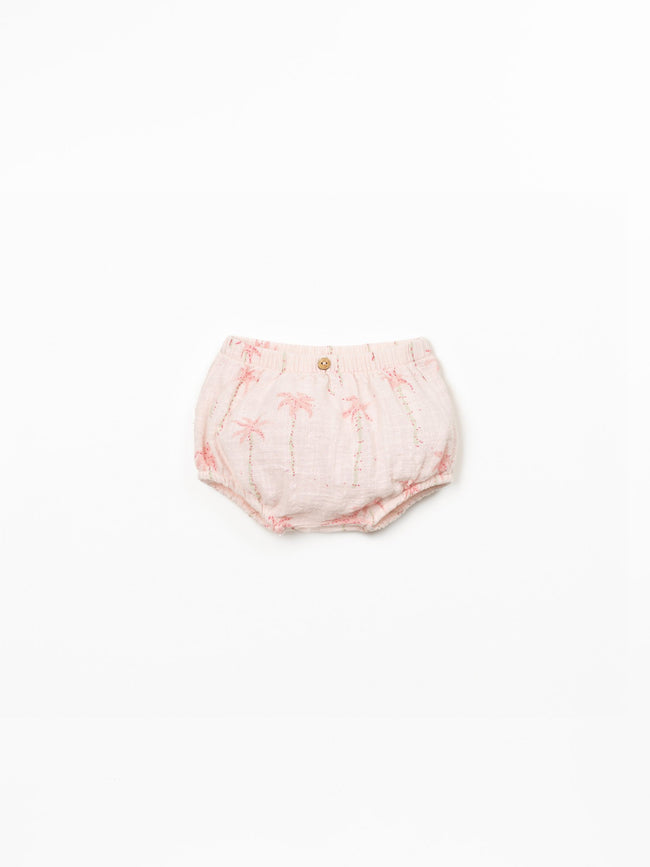 Printed Woven Shorts- Light Pink