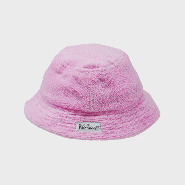 Terry Beach Bucket Hat- Pink