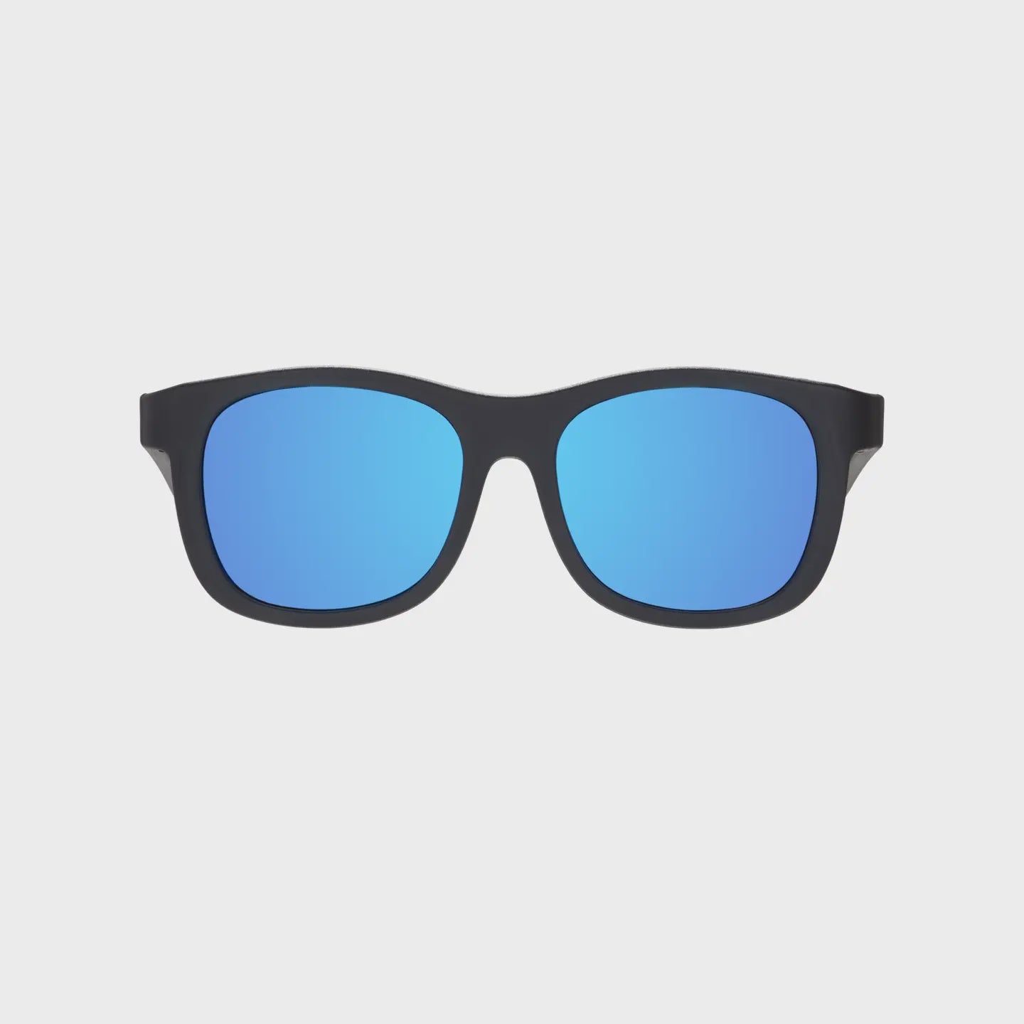 Jet Black Polarized Sunglasses w/ Mirrored Lens