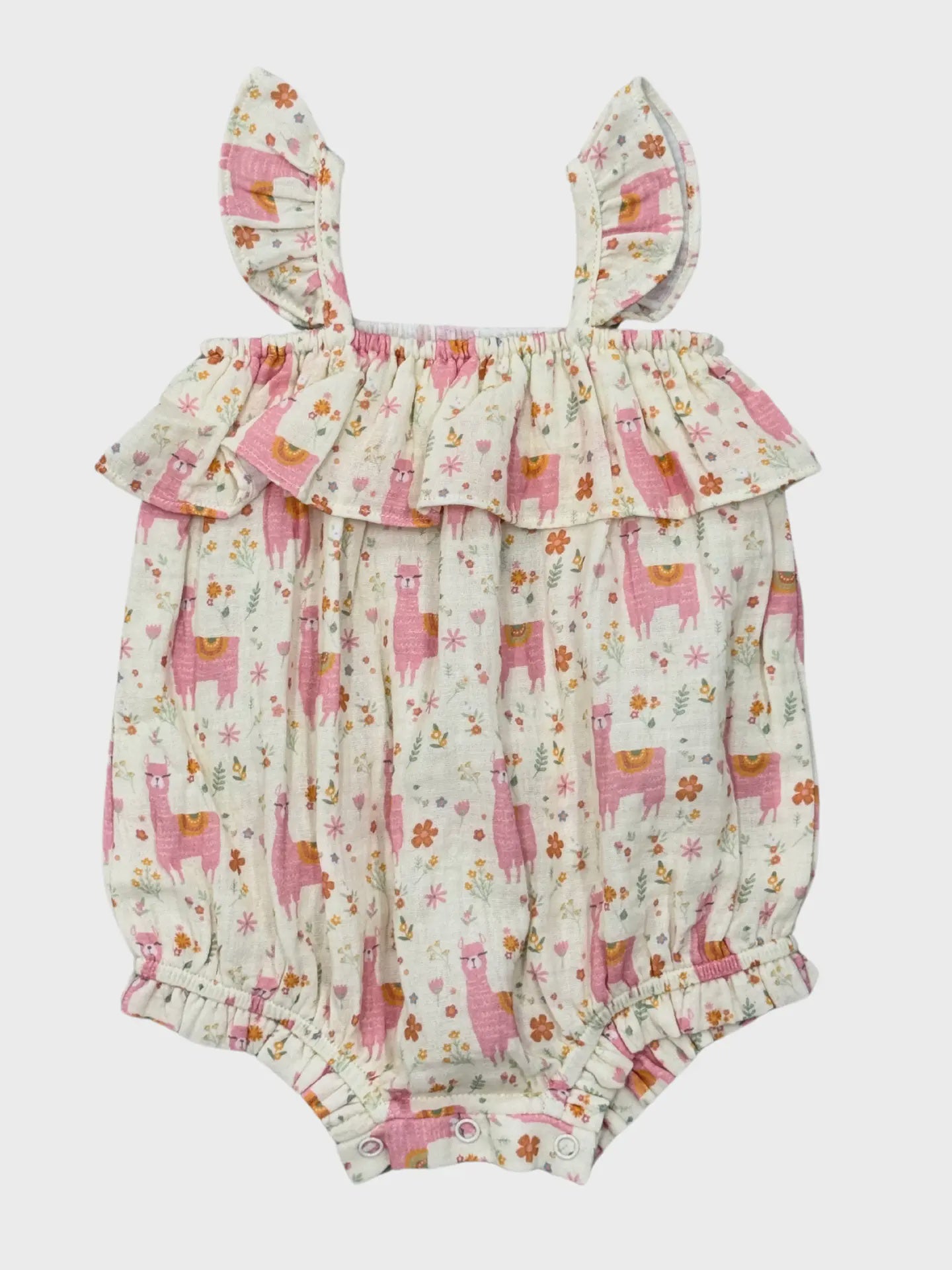 Gauze Bubble Romper