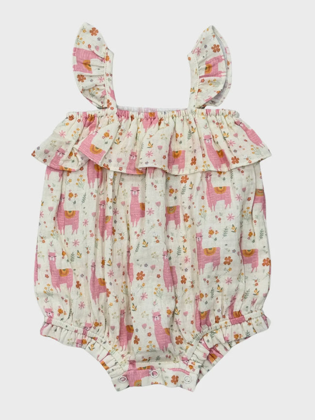 Gauze Bubble Romper