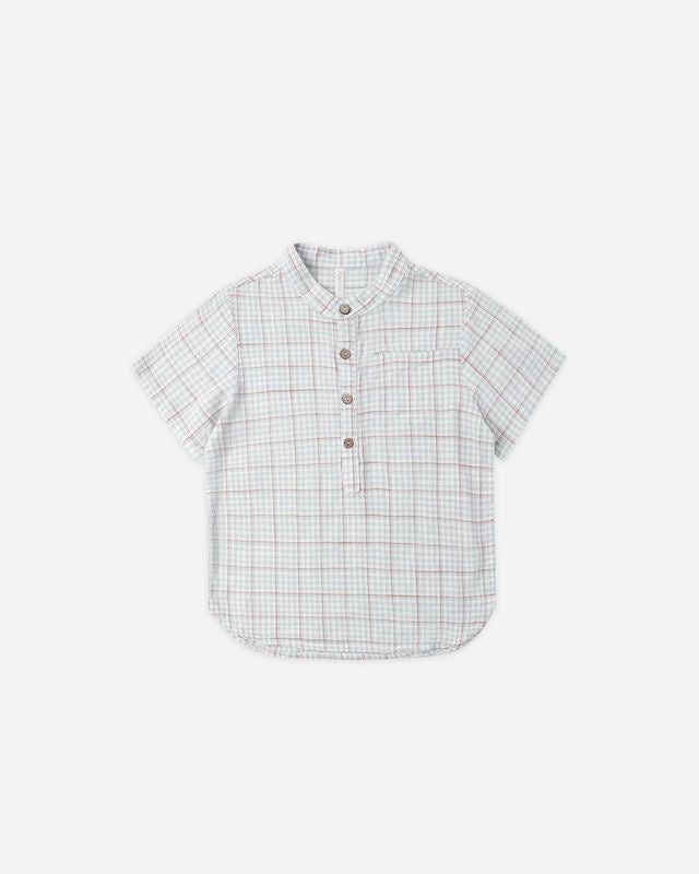 Mason Shirt- Light Blue Plaid