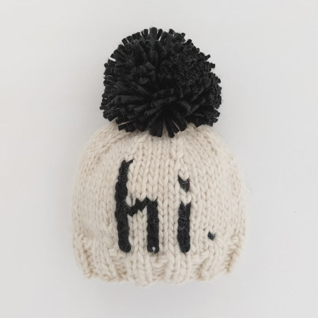 Hi . Hand Knit Beanie Hat