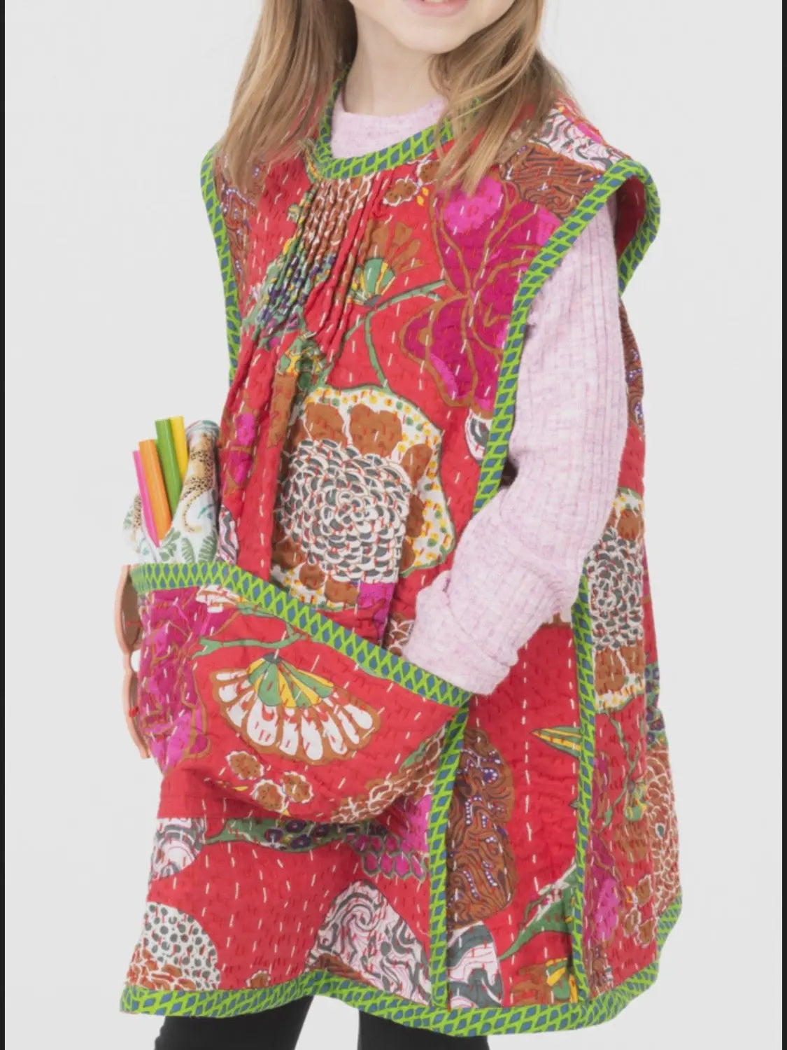 Kantha Quilt Smock Dress