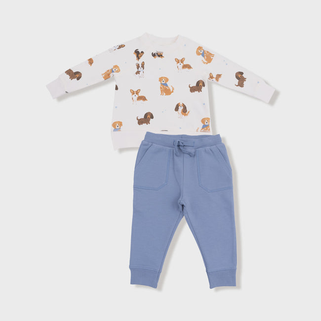 Boys French Terry Sweatshirt and Jogger Set