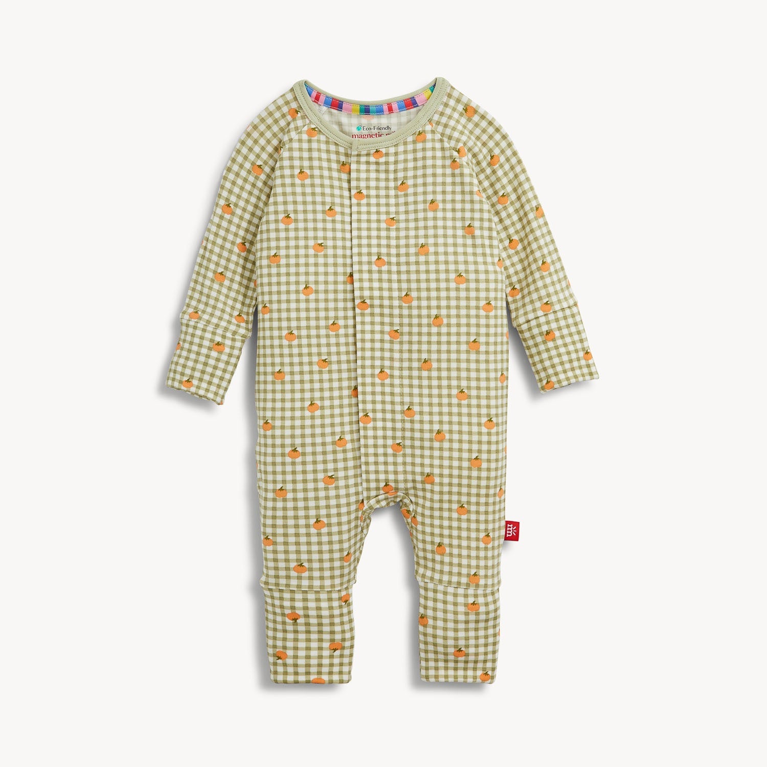 Pumpkin Plaid Modal Conv Coverall