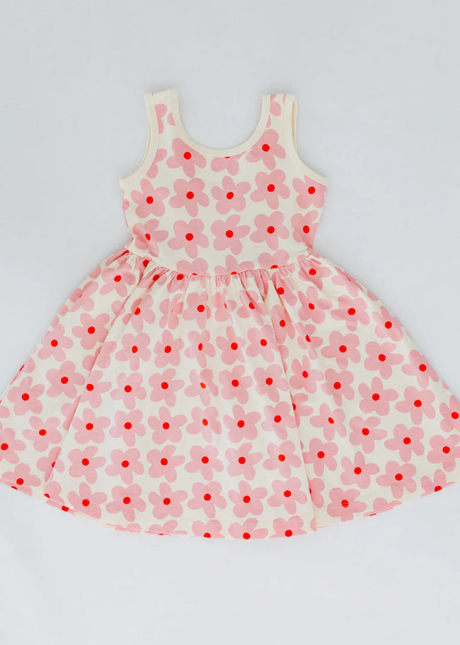 Pink Daisy Tank Dress