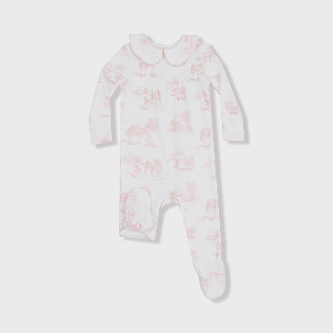 Girl 2-way Zipper Footie