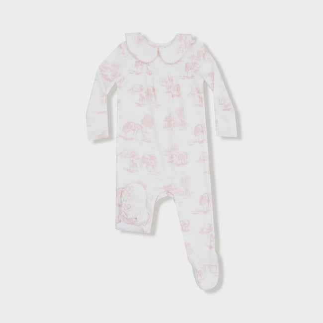 Girl 2-way Zipper Footie