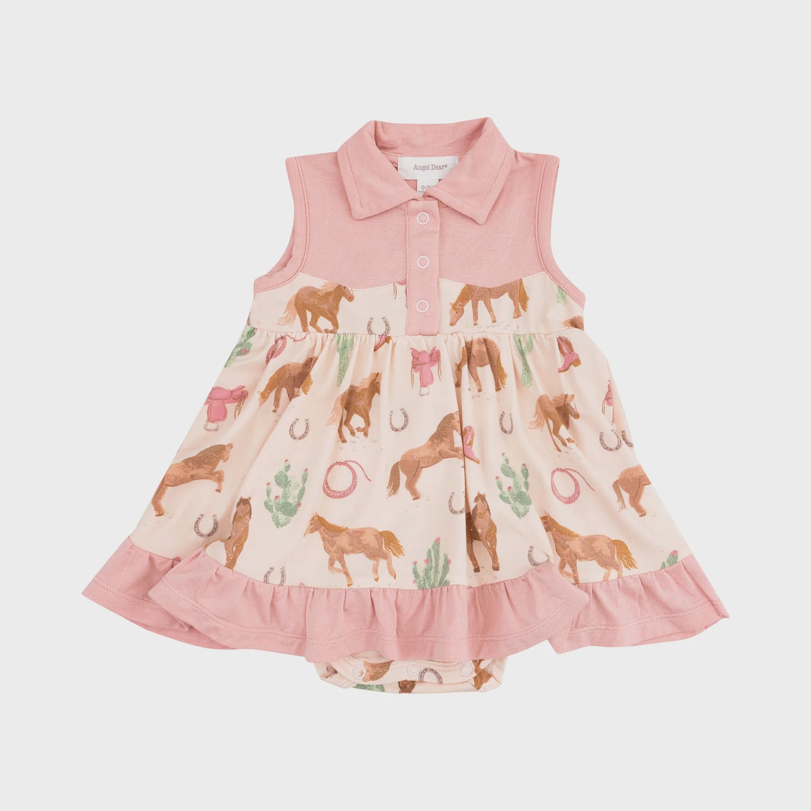 Western Horses Cowboy Bodysuit Dress