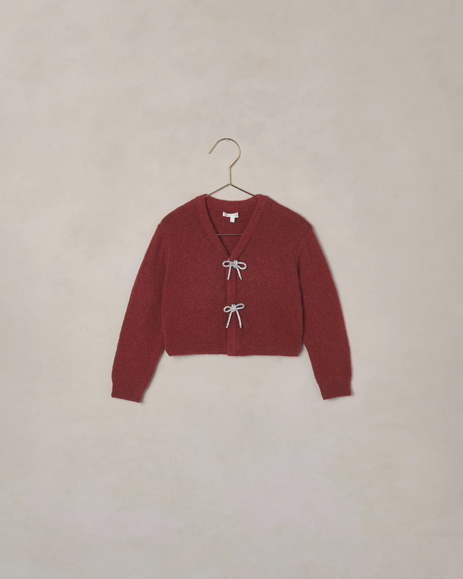 Bow Cardigan- Ruby