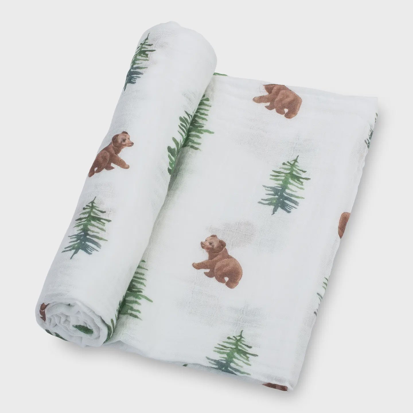 Muslin Swaddle Blanket- Baby Bear