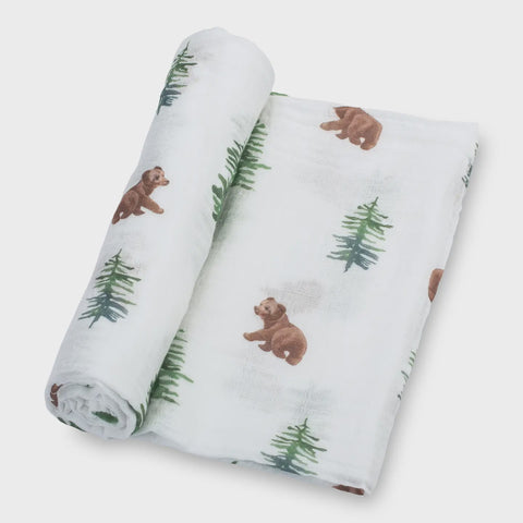 Muslin Swaddle Blanket- Doggone Cute
