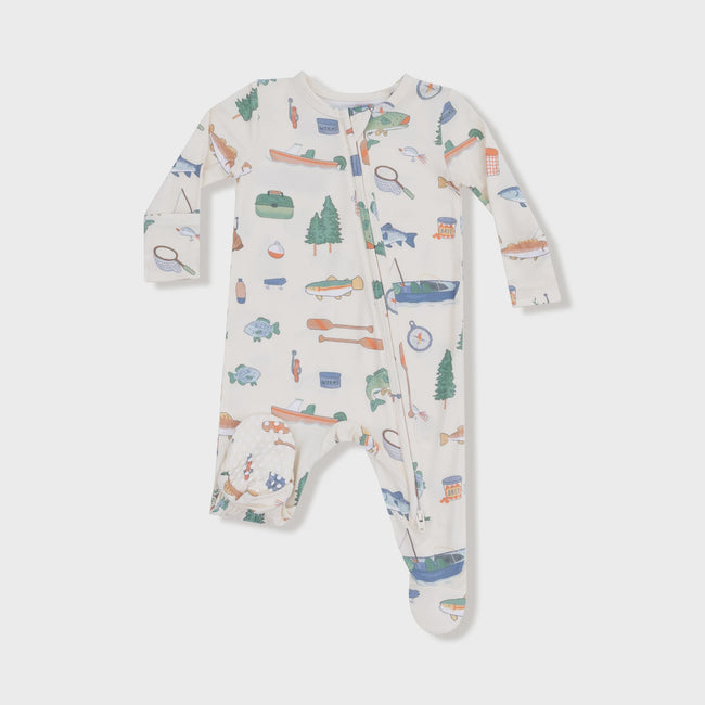 Boy 2-way Zipper Footie