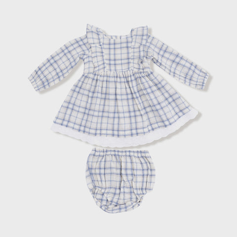 Girls Maribelle Dress - Red Tartan