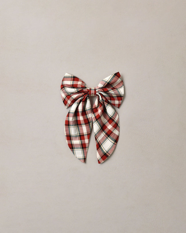 Everly Bow- Holiday Tartan