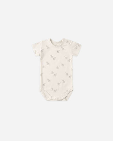 Organic Waffle 2-Way Zipper Ruffle Footie - Lucent White