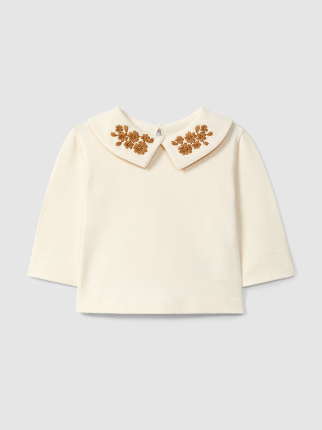 Embroidered Collar Shirt