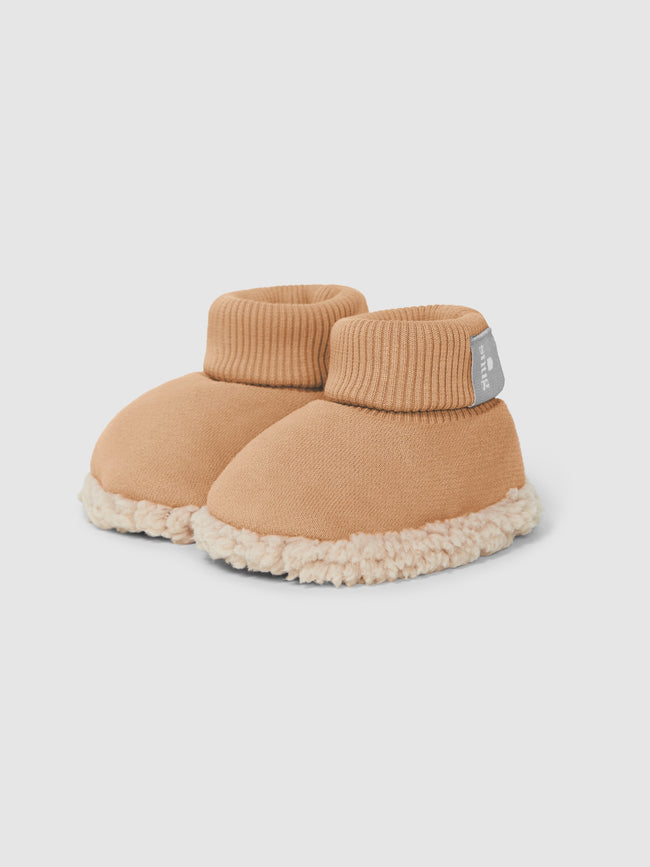 Fur Bottom Booties- Tan