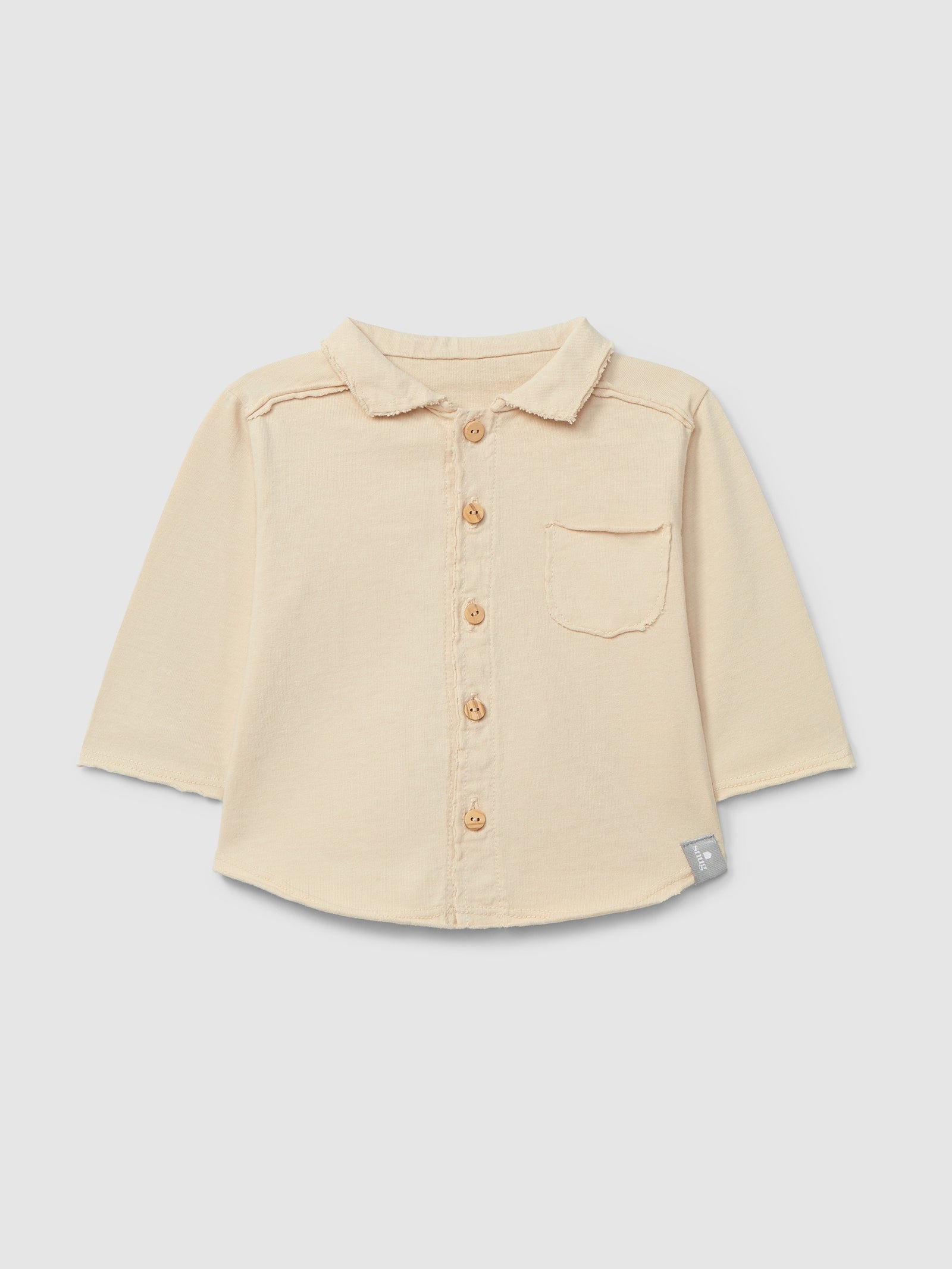 Button Up Polo - Cream