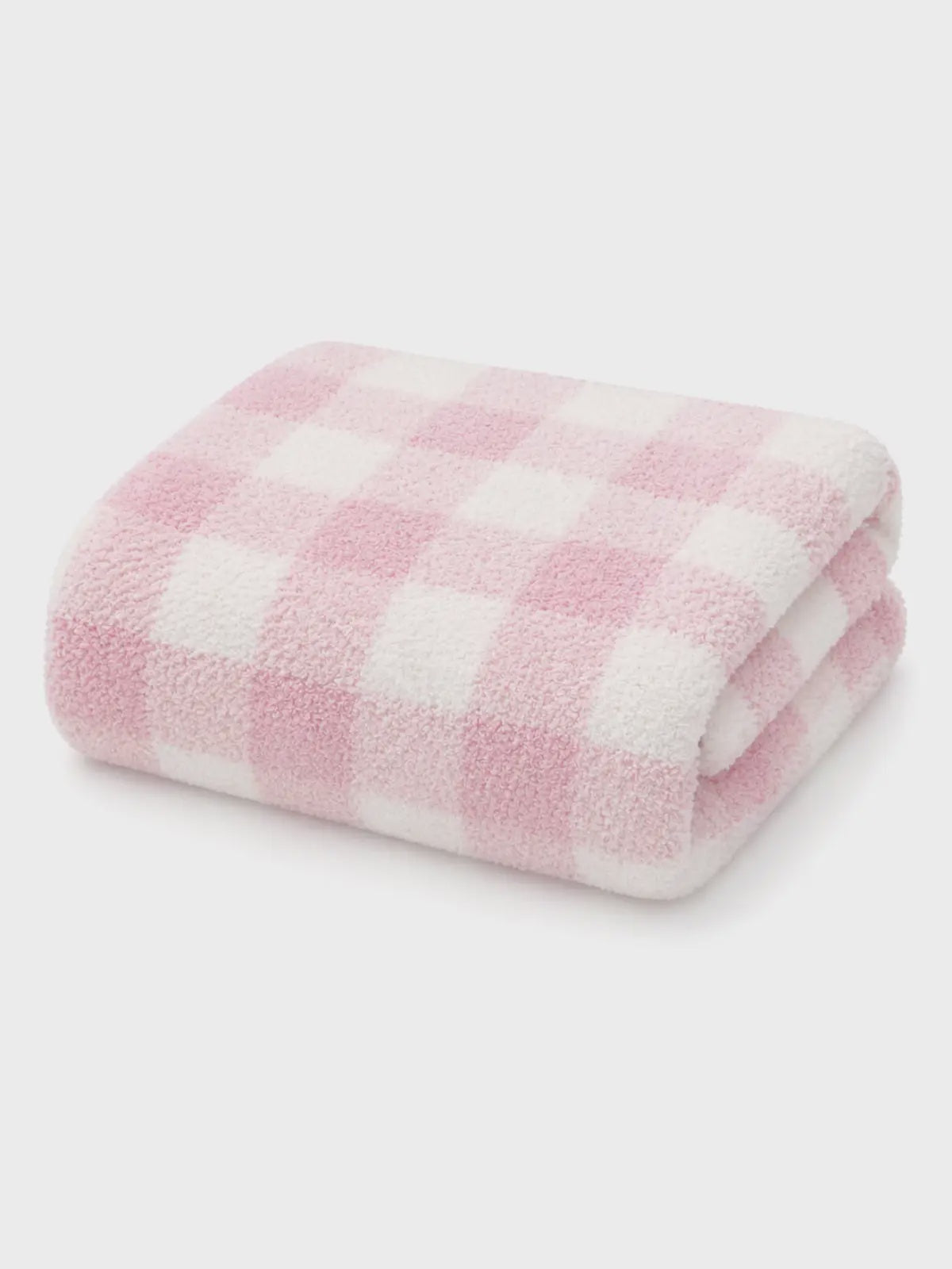 Bliss Gingham Blanket- Petal Pink